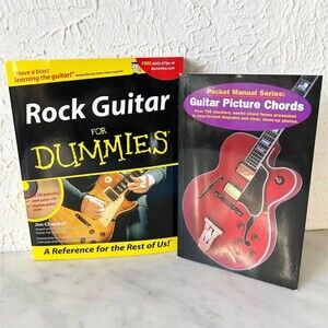 Rock Guitar for Dummies Book with CD and Guitar Picture Chords Book
